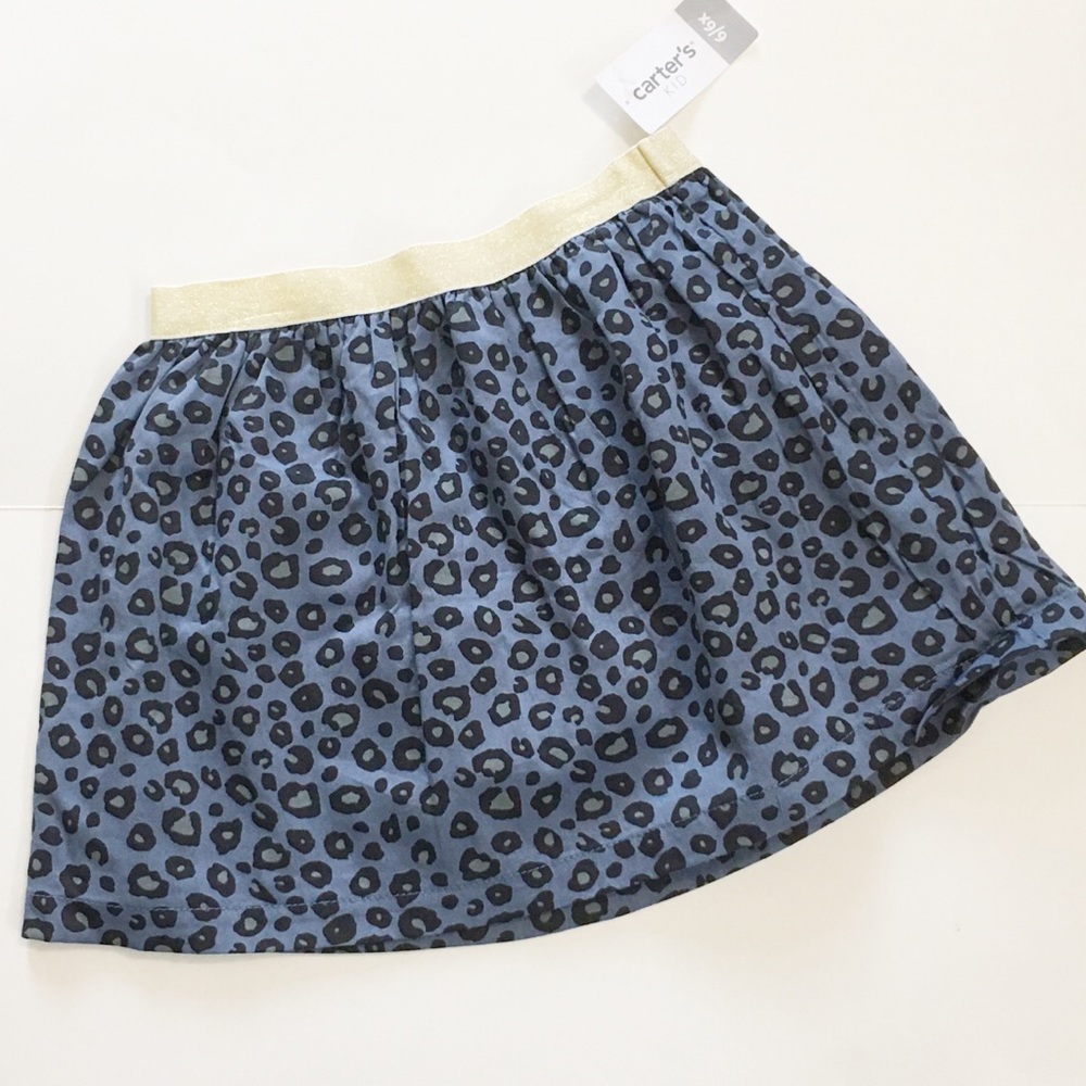 ♦️ NWT  Carters Animal print skirt elastic waist 6/6X